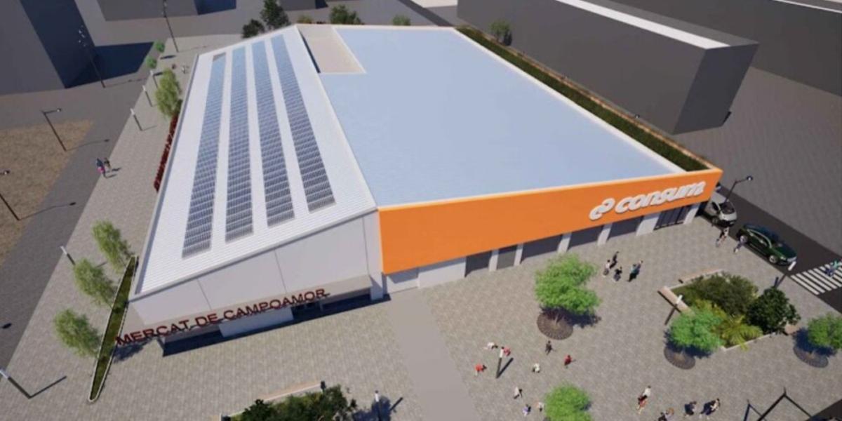 Imagen virtual del futuro Mercado de Campoamor