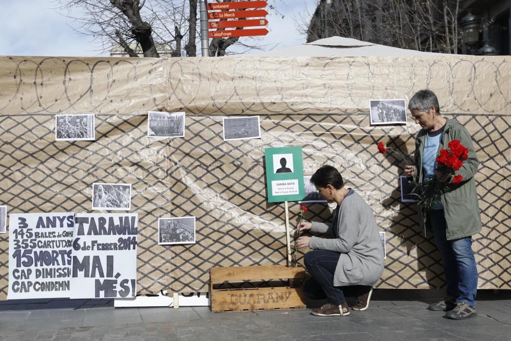 Acte en defensa els drets dels refugiats a Girona