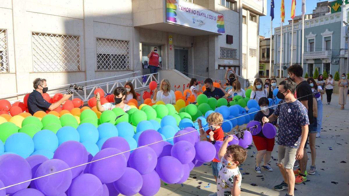 Imagen de una globotà que se realizó en la plaza del Ayuntamiento, el año pasado.