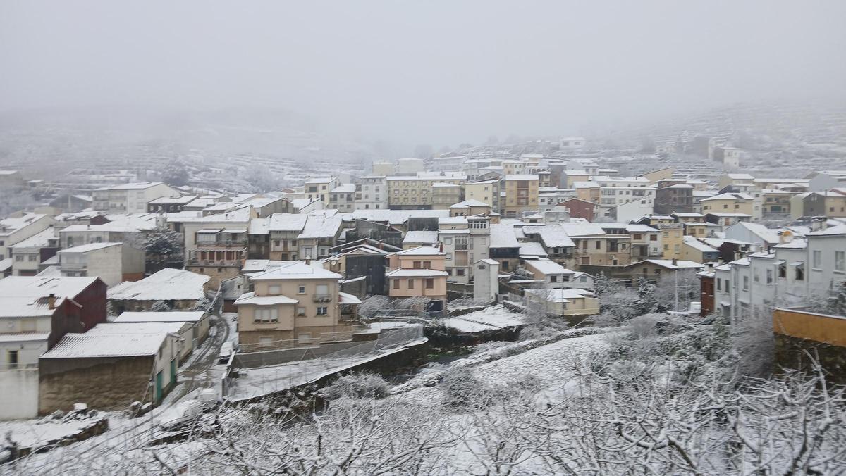 Nieve en el norte de Cáceres: Tornavacas, Piornal y La Garganta