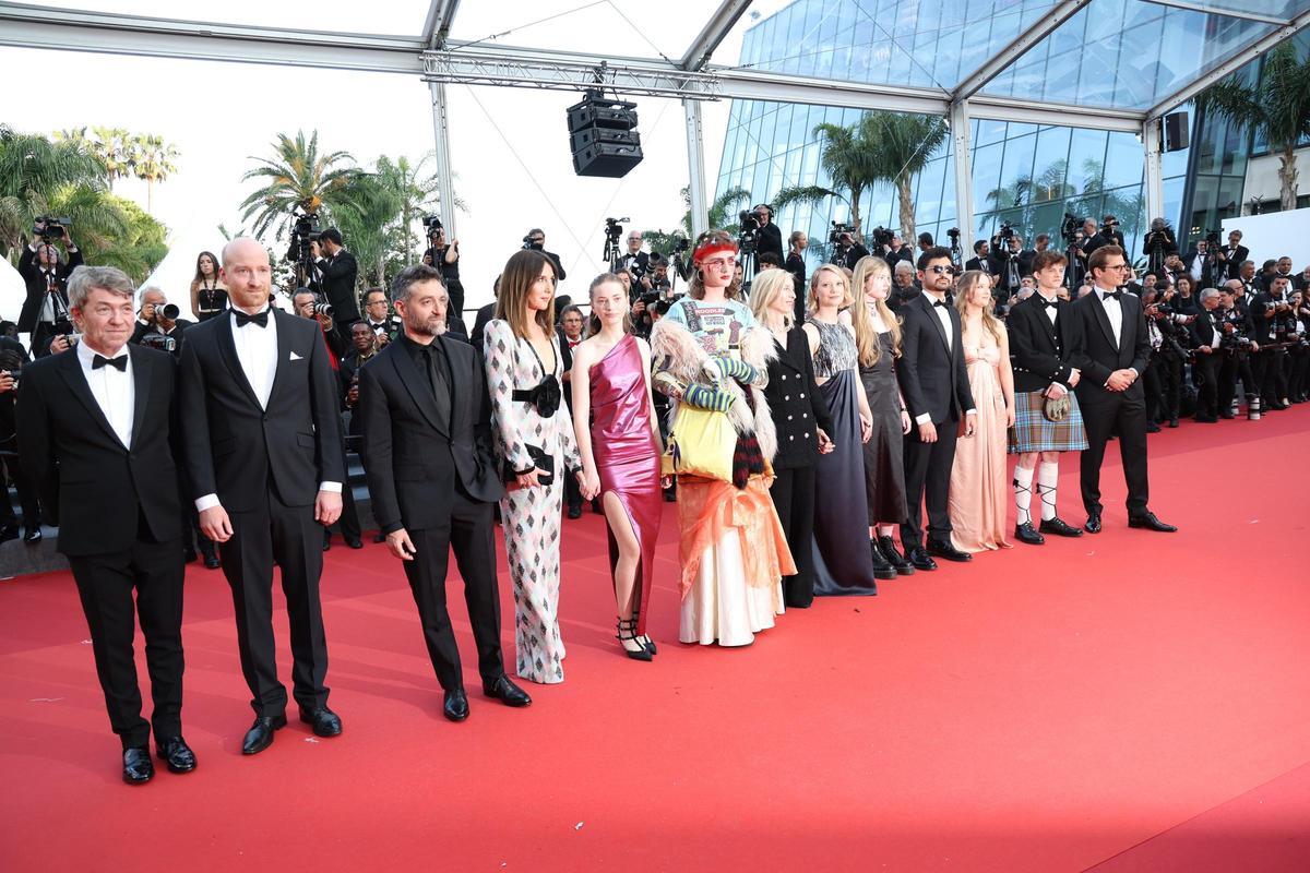 El equpo de "Club Zero", en Cannes.