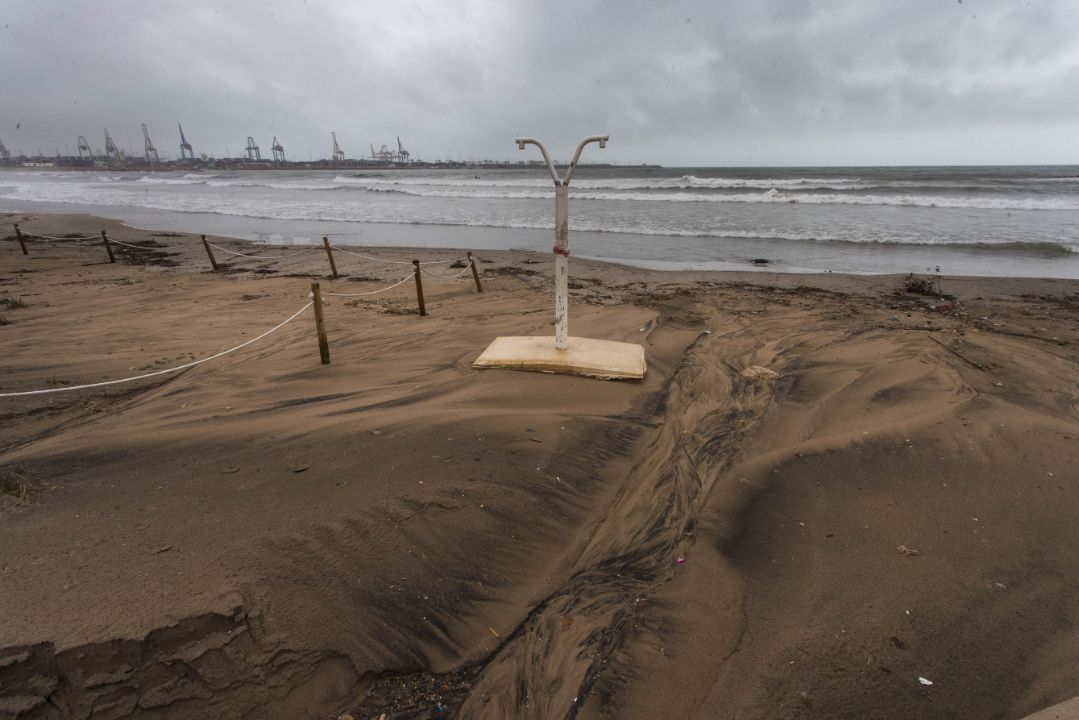 Daños en las playas del Sur (Perelló, Perellonet).