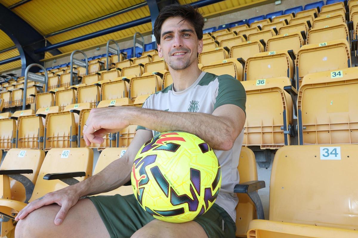 Gerard Moreno atendió a 'Mediterráneo' en la Ciudad Deportiva José Manuel Llaneza del Villarreal CF.