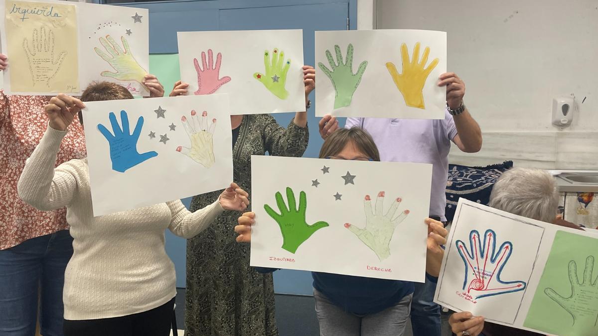 Las participantes de los talleres de arteterapia