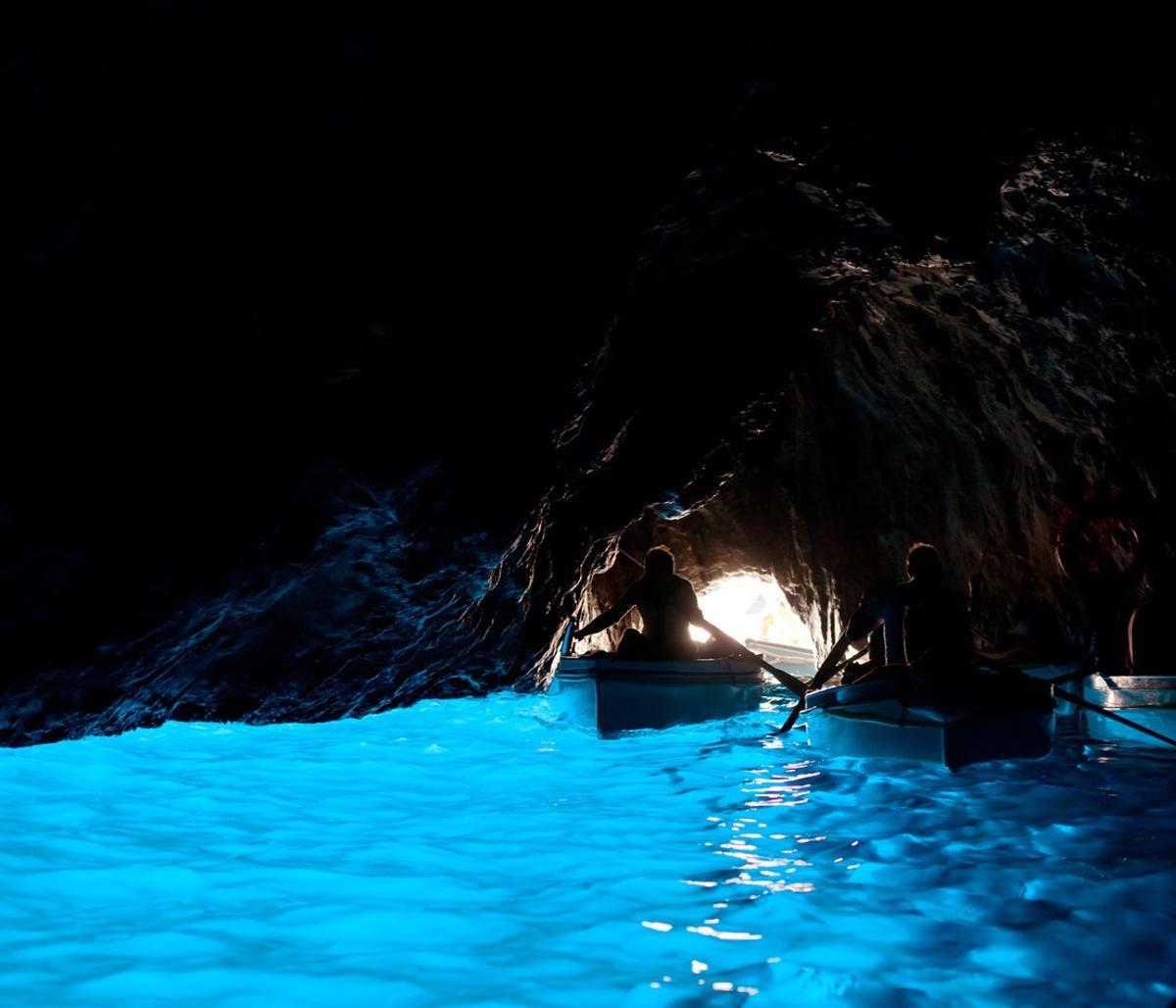 La impresionante Gruta Azul de Capri