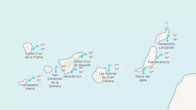 Pronóstico del tiempo de Meteored en Canarias para el 10 y 11 de diciembre de 2025