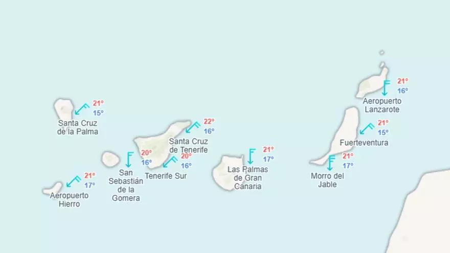 Pronóstico del tiempo de Meteored en Canarias para el 10 y 11 de diciembre de 2025