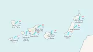 La Aemet pronostica el tiempo para este jueves en Canarias: bajan las temperaturas y aumenta el viento