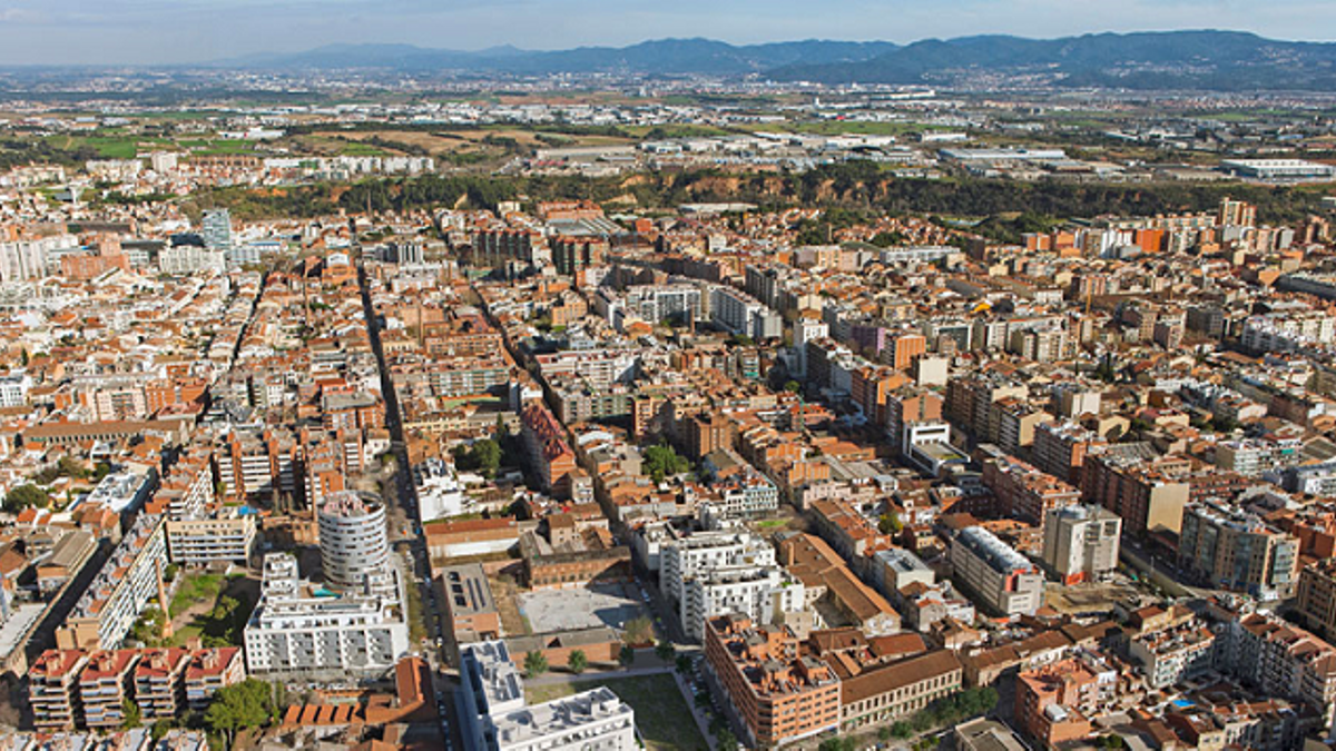 Vista aérea de Sabadell.