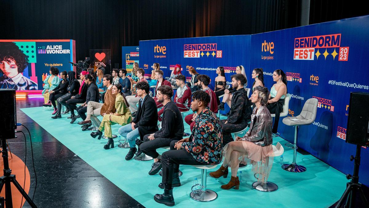Los 18 cantantes que participarán en el Benidorm Fest 2023