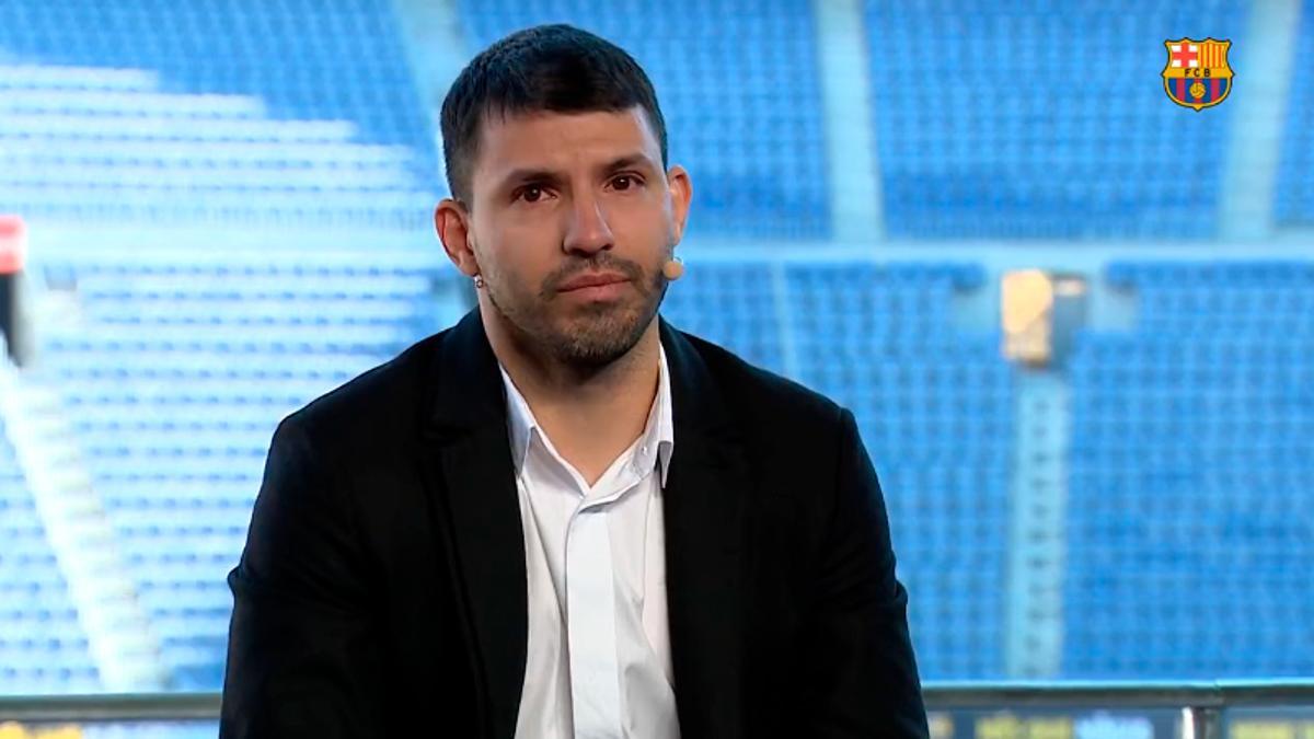 ¡Qué momento tan duro! El emotivo discurso del 'Kun' Agüero anunciando su retirada del fútbol profesional