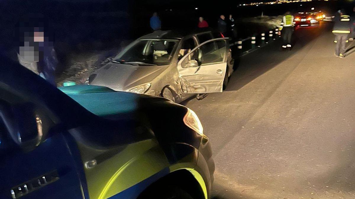 Imagen del accidente de tráfico en Lorca.