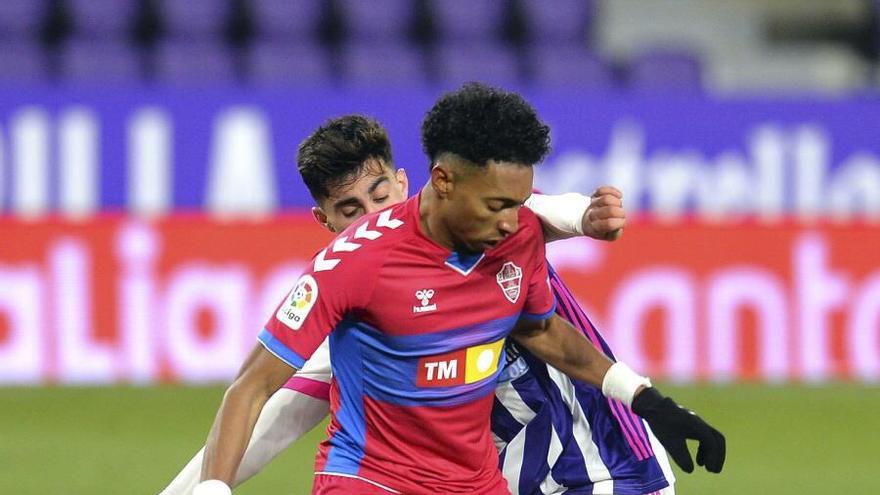 Mojica, durante el encuentro frente al Valladolid