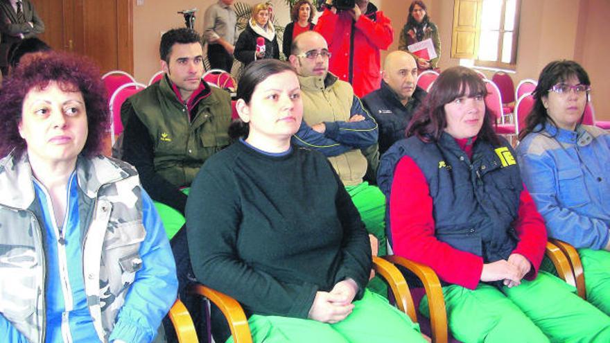 Alumnos participantes en el taller de empleo de Corrales.