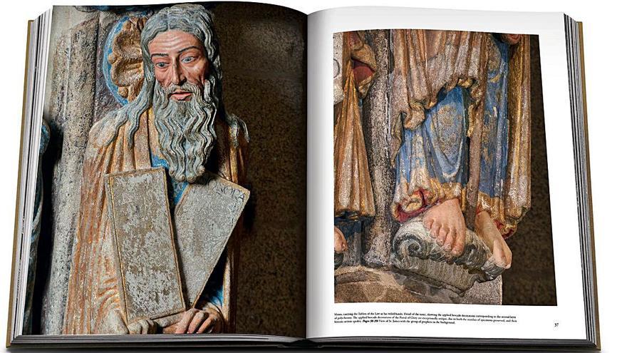 Fotografías del libro ‘Pórtico de la Gloria. Una Restauración’, de 220 páginas y 150 fotografías promovido por la Fundación Barrié.   | // F. B.