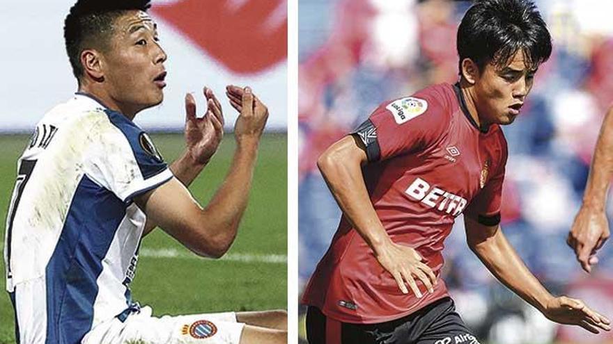 Kubo y Wu Lei, los dos ases del fÃºtbol japonÃ©s y chino.