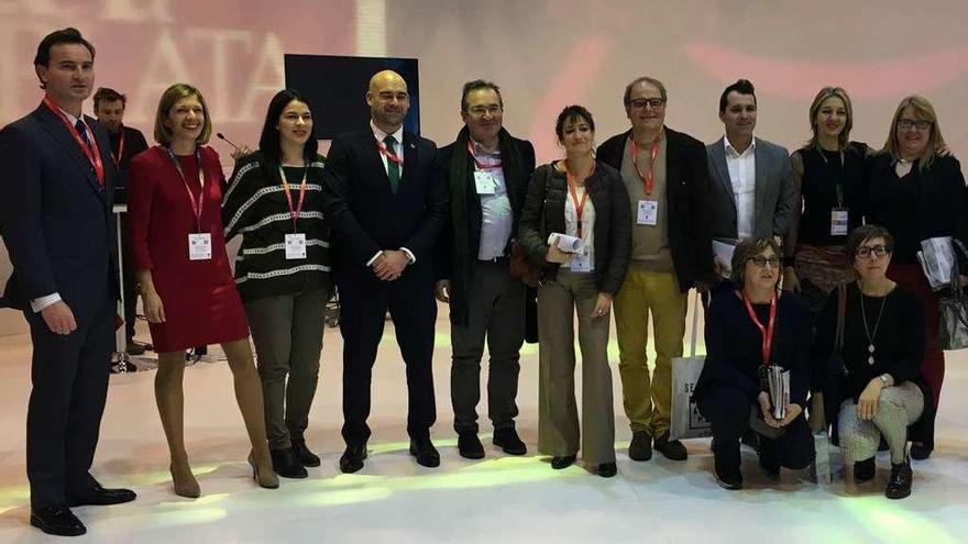 Strieder, con representantes de la Red de Ciudades de la Ruta de la Plata.