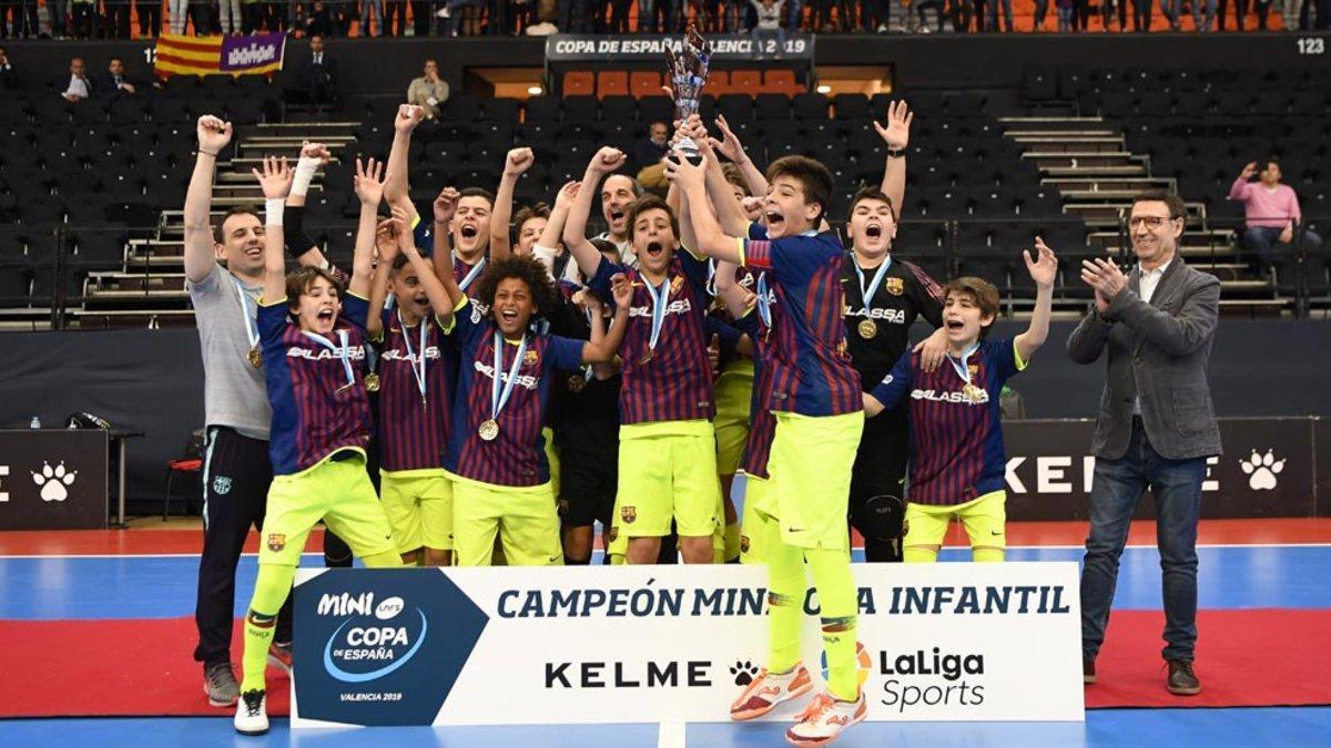 El Infantil del Barça Lassa ganó su séptima Minicopa consecutiva