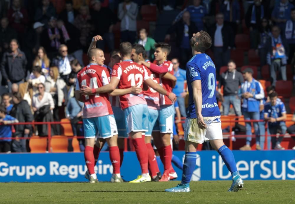 El partido del Oviedo en Lugo, en imágenes