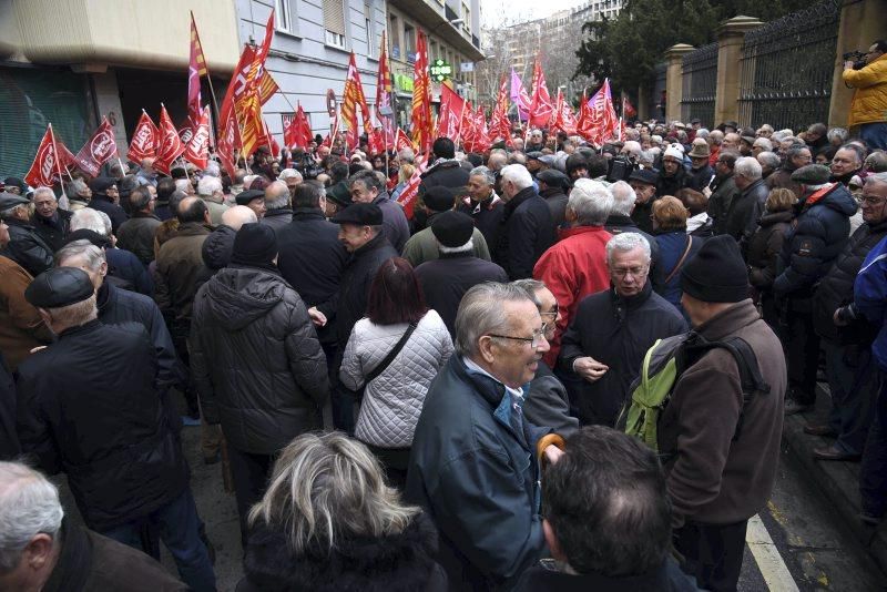 Protesta de jubilados en Zaragoza