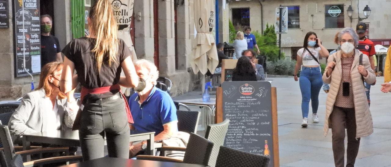 Zona de vinos, en la ciudad de Ourense.