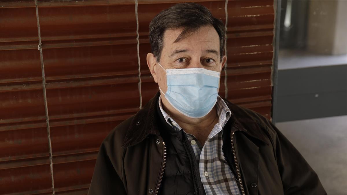 Alfredo Martínez, vacunado de covid.