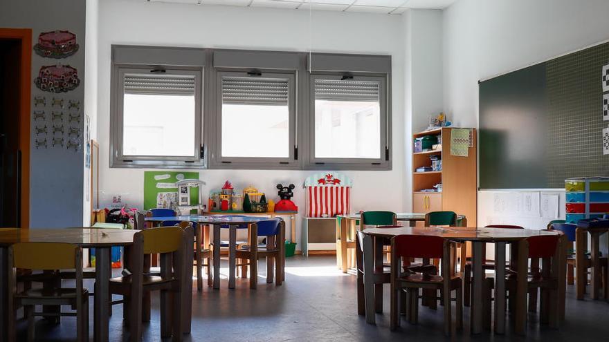 Un aula del Colegio Nobelis de Valdemoro.