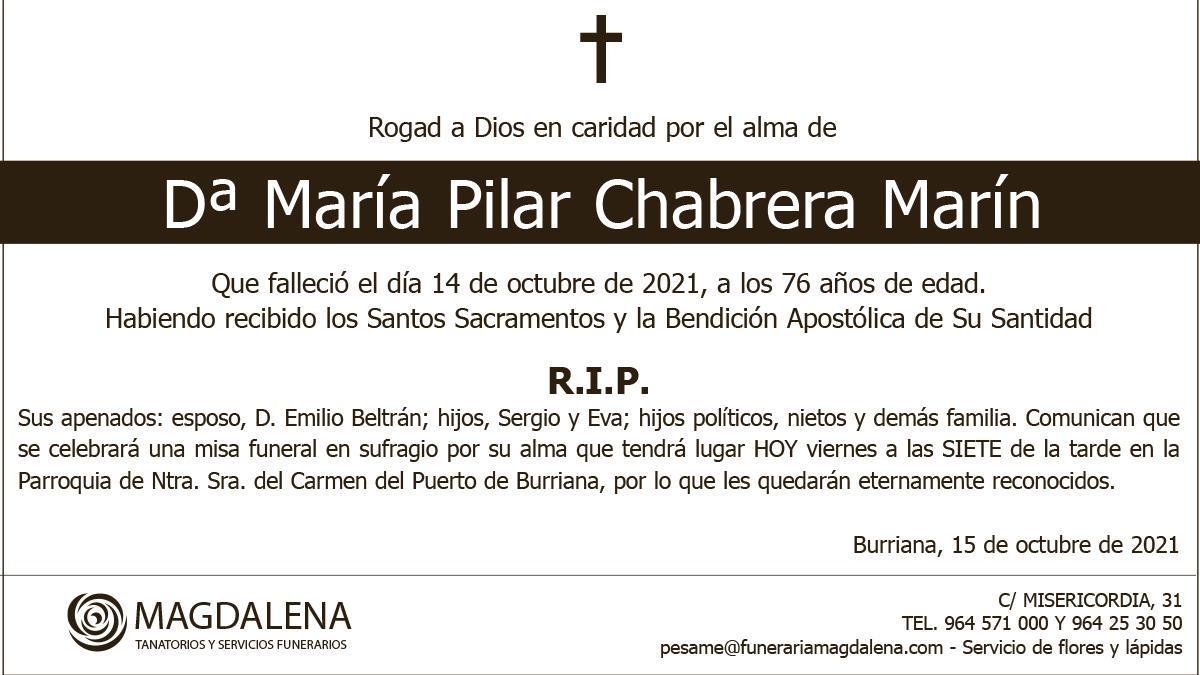 Dª María Pilar Chabrera Marín
