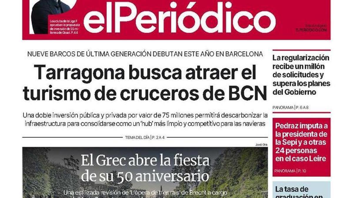 La portada de EL PERIÓDICO del 30 de junio de 2026
