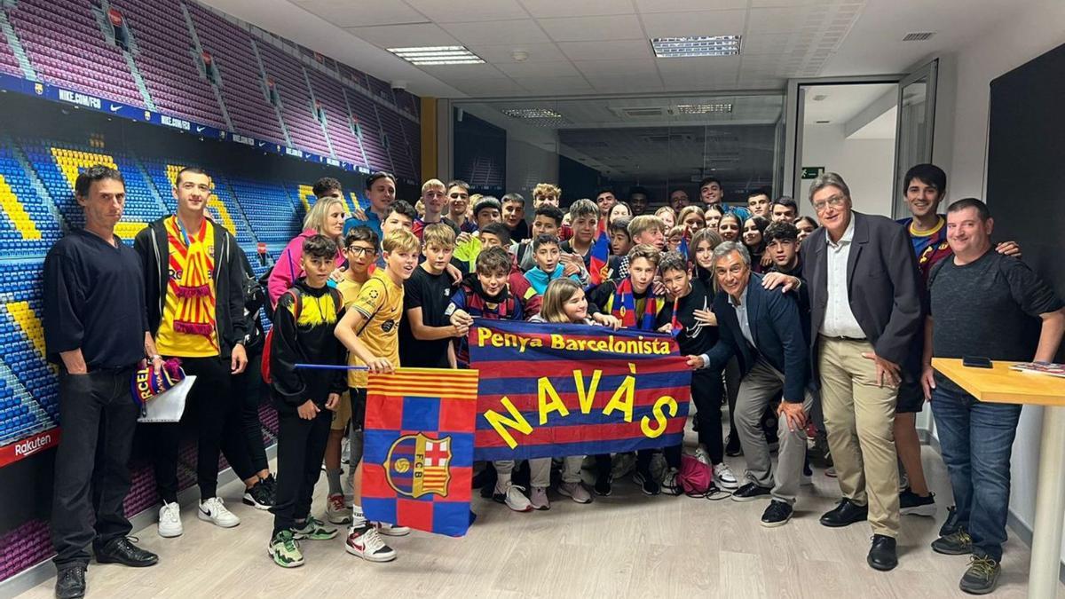 Un grup de joves de la Penya Barcelonista de Navàs i del municipi va al Camp Nou | REGIÓ7