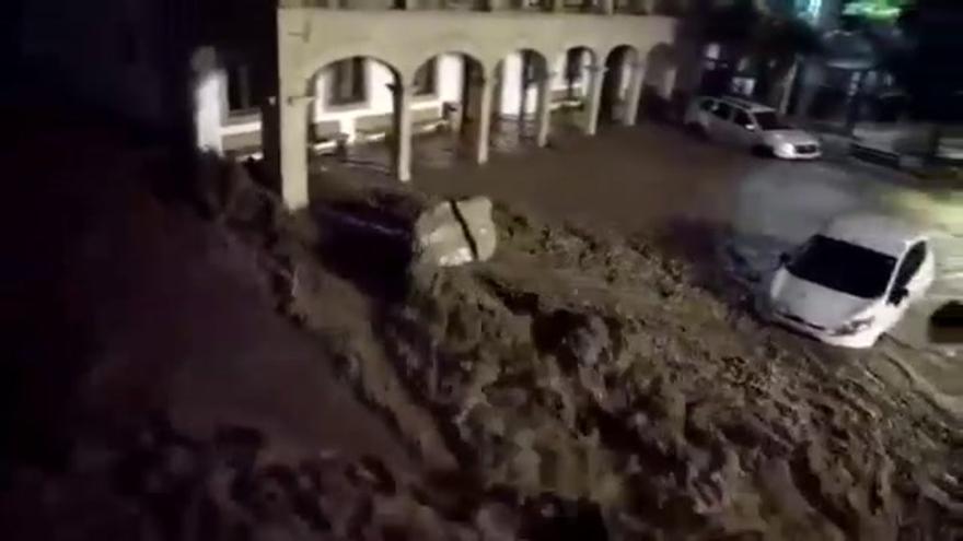 Vecinos de Sant Llorenç (Mallorca) grabaron el impresionante desbordamiento del torrente