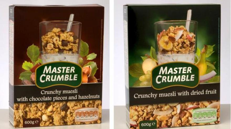 Lidl confirma la retirada de los cereales Master Crumble por problemas con el envoltorio