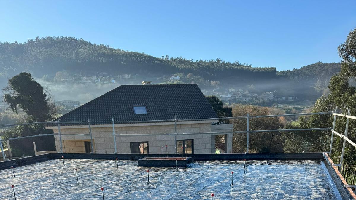 Trabajos de Impernoroeste para vivienda unifamiliar en Meis.