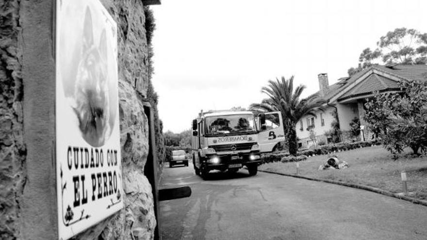 Incendio en un chalé de Santiago del Monte