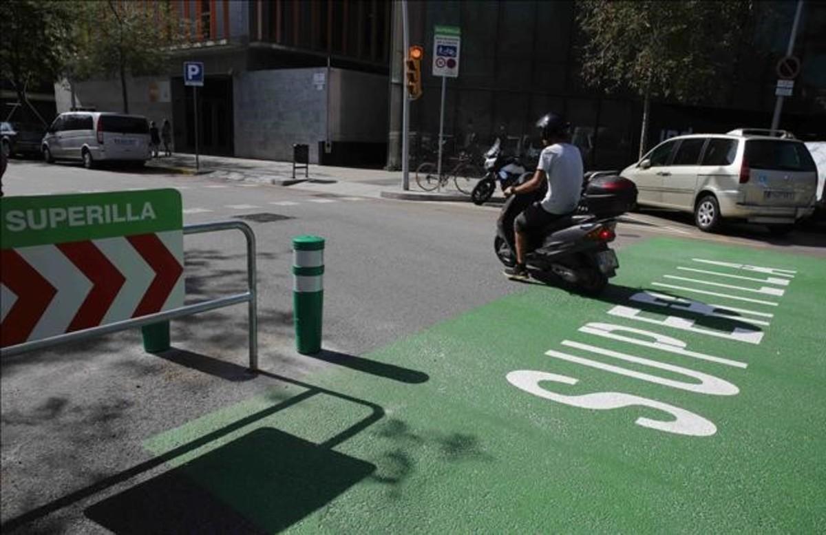 Una imagen de la supermanzana de Poblenou.