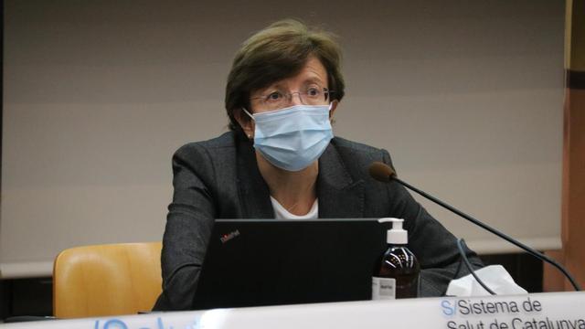 La secretaria de Salut Pública, Carmen Cabezas, en rueda de prensa.