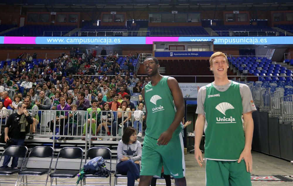 El Unicaja abre su entrenamiento al público