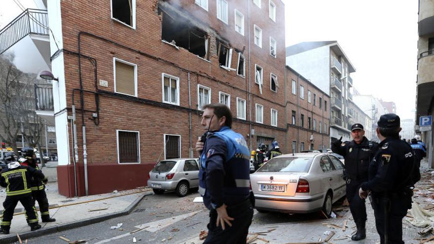 Una explosión de gas causa nueve heridos en Salamanca