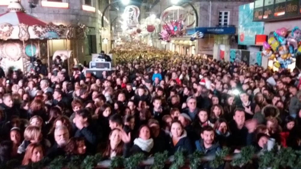 Encendido del alumbrado navideño en Vigo