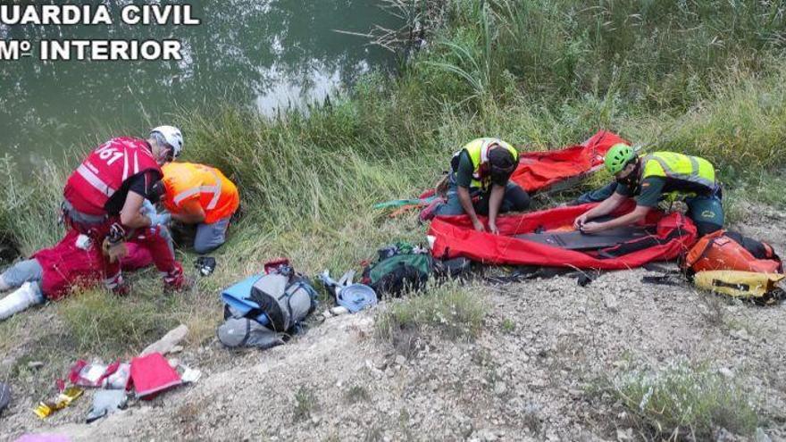 La Guardia Civil rescata a una senderista herida en un barranco, entre Calomarde y Frías de Albarracín