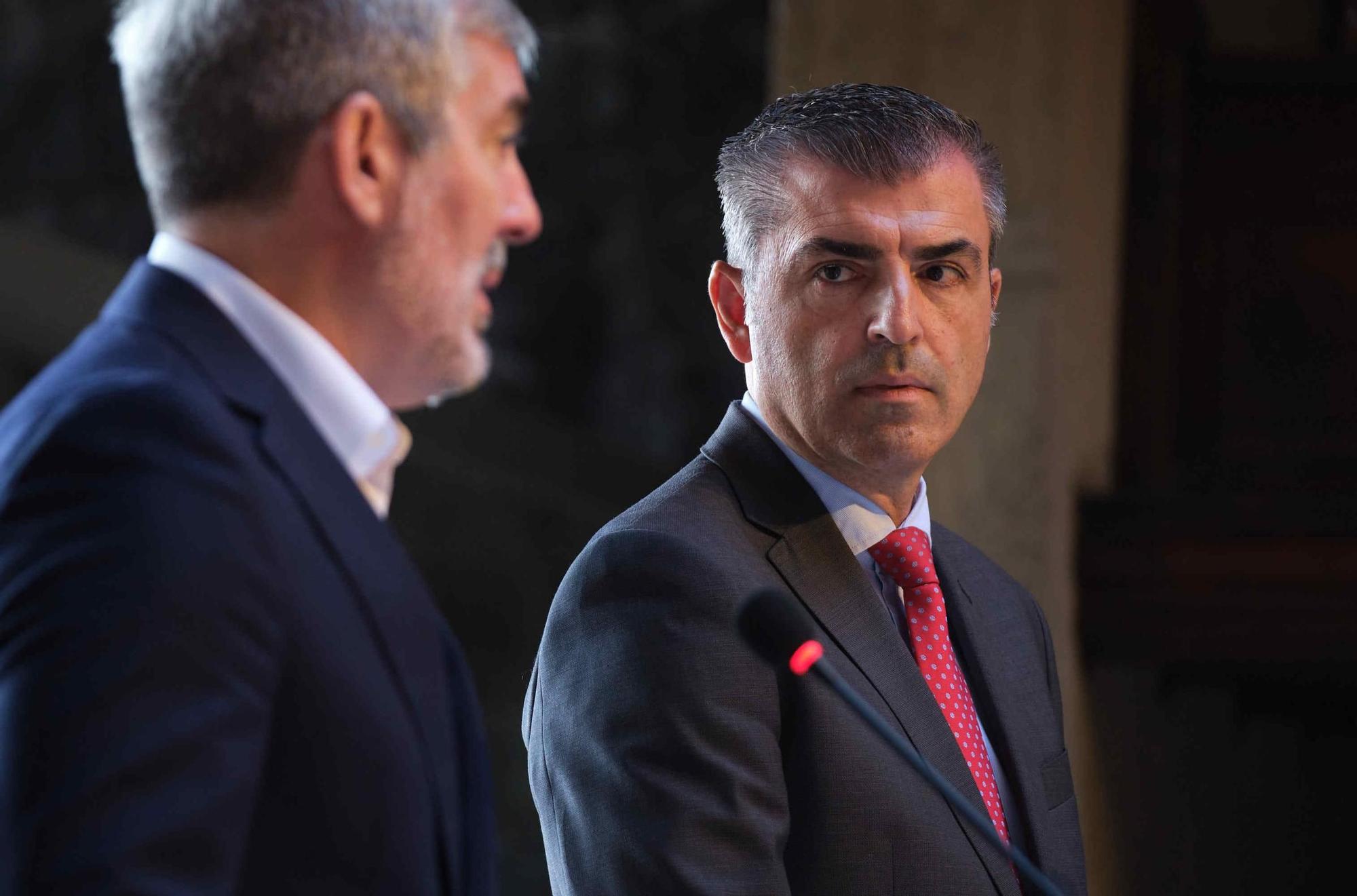 Fernando Clavijo y Manuel Domínguez hacen un balance de los primeros cien días de gobierno
