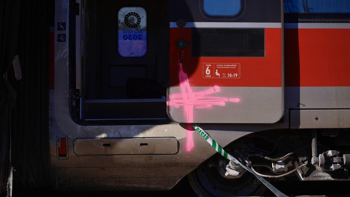 Tren Iryo siniestrado en Adamuz el 18 de enero pasado.