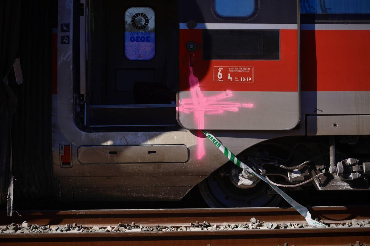 Tren Iryo siniestrado en Adamuz el 18 de enero pasado.