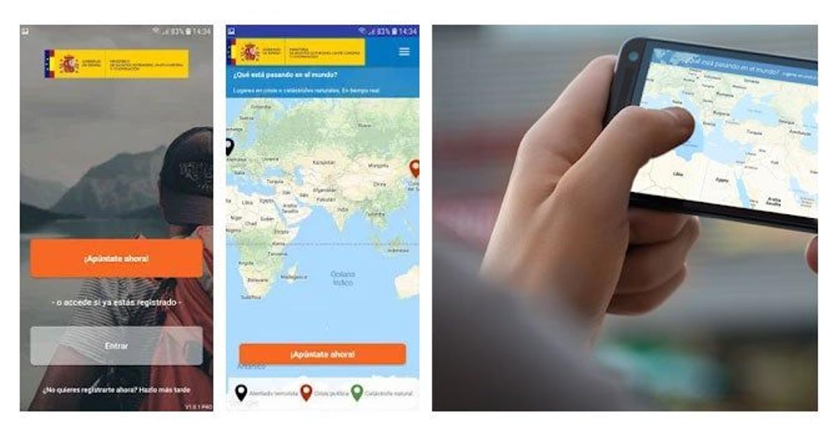 App registro de viajeros ministerio de Exteriores