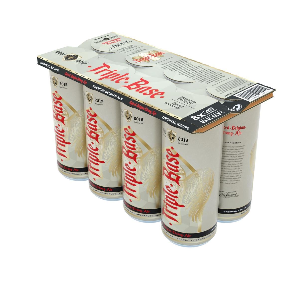 Ejemplo de embalaje para bebidas diseñado especialmente para mantener seguro el producto y con un diseño de vanguardia.