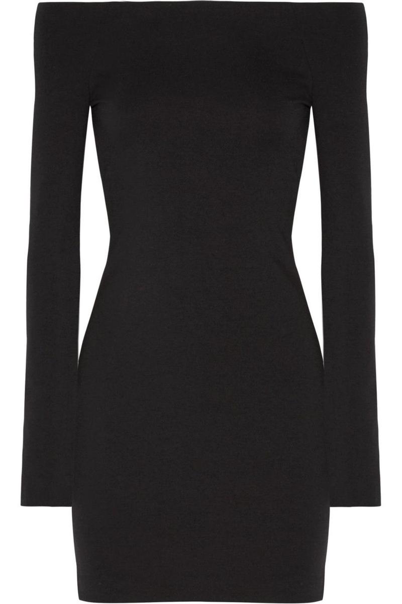 Vestido negro 'off the shoulders', The Row