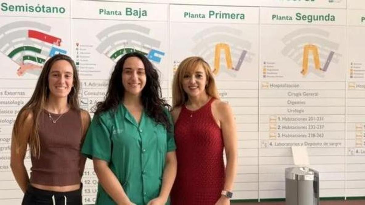 Irene Calero, Azahara Montero y Maria Concepcion Gil.