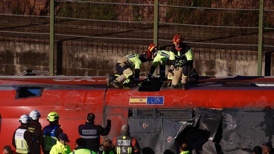 Así han quedado los trenes tras el accidente de Adamuz