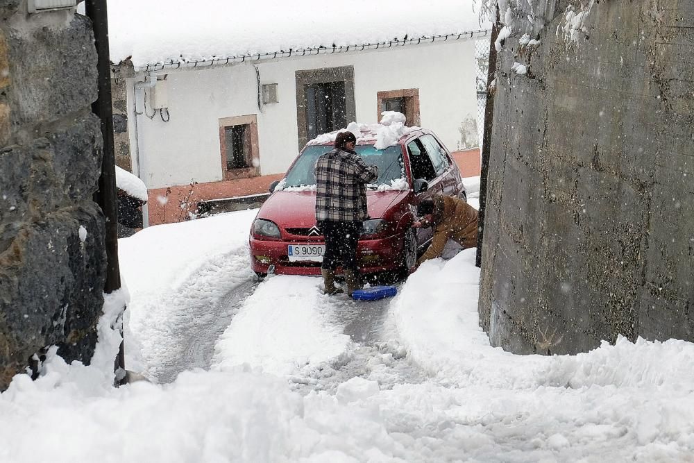 Temporal de nieve en Pajares