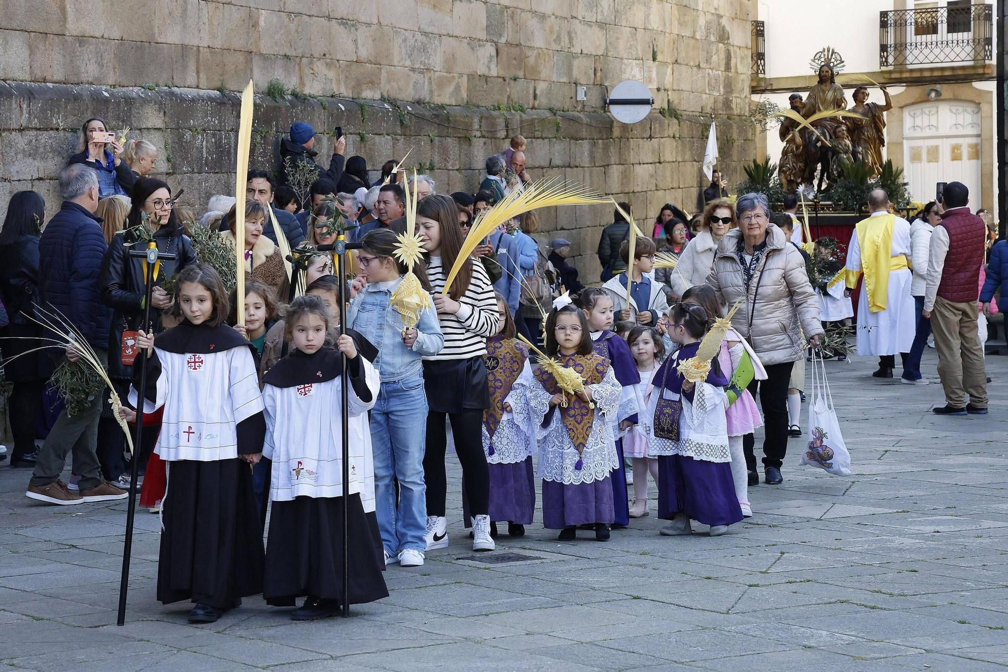 Procesión de la Borriquita y bendición de palmas en el Domingo de Ramos